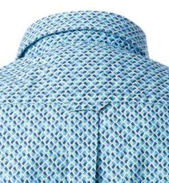 OLYMP Casual Modern Fit 4009/72/45 Kurzarmhemd, Baumwolle, Blau-grün gemustert, Grün -hemdenverkauf 367868 norm4