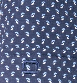 OLYMP Luxor Modern Fit 1203/72/18 Kurzarmhemd, Jersey atmungsaktiv, Dunkelblau-weiß gemustert, Marine -hemdenverkauf 367888 norm3