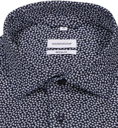 Seidensticker Hemd 198370/19 Regular Fit, Reines Leinen, Blau gemustert, Blau 3 Seidensticker Hemd 198370/19 Regular Fit, Reines Leinen, Blau gemustert, Blau – Bild 3