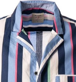 OLYMP Casual Level Five Body Fit 3009/72/18 Kurzarmhemd, Multicolor gestreift, Marine 7 OLYMP Casual Level Five Body Fit 3009/72/18 Kurzarmhemd, Multicolor gestreift, Marine -hemdenverkauf 368012 norm2