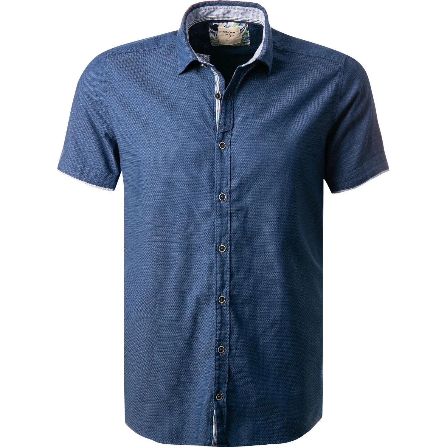 OLYMP Casual Level Five Body Fit 3015/72/18 Kurzarmhemd, Baumwolle, Mittelblau, Marine 1 OLYMP Casual Level Five Body Fit 3015/72/18 Kurzarmhemd, Baumwolle, Mittelblau, Marine