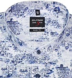 OLYMP Level Five Body Fit 2181/74/11 Hemd, Baumwolle, Bleu gemustert, Bleu 6 OLYMP Level Five Body Fit 2181/74/11 Hemd, Baumwolle, Bleu gemustert, Bleu -hemdenverkauf 368030 norm2