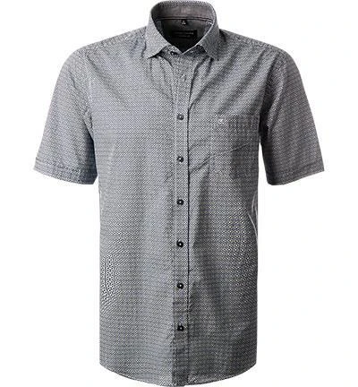 CasaModa Hemd 913653700/100 Kurzarmhemd, Comfort Fit, Baumwolle, Blau-gelb gemustert, Blau 2 CasaModa Hemd 913653700/100 Kurzarmhemd, Comfort Fit, Baumwolle, Blau-gelb gemustert, Blau – Bild 2