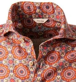 Stenströms Hemd 675221/8187/561 Fitted Body, Reines Leinen, Multicolor gemustert, Multicolor -hemdenverkauf 368042 norm2