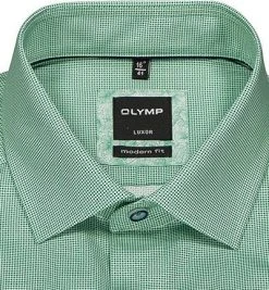 OLYMP Luxor Modern Fit 69EL 1209/79/45 Hemd, Baumwolle, Extra langer Arm, Grün gemustert, Grün -hemdenverkauf 368229 norm2