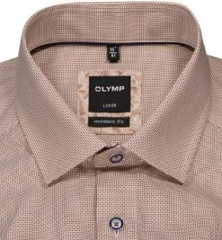 OLYMP Luxor Modern Fit 69EL 1209/79/28 Hemd, Baumwolle, Extra langer Arm, Braun gemustert, Braun -hemdenverkauf 368230 norm2