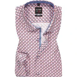 OLYMP Level Five Body Fit 69EL 2033/79/35 Hemd, Baumwolle, Extra langer Arm, Rot gemustert, Rot