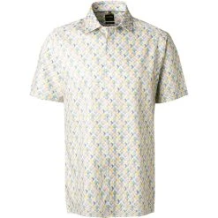 OLYMP Luxor Modern Fit 1219/72/51 Kurzarmhemd, Baumwolle, Multicolor, Gelb