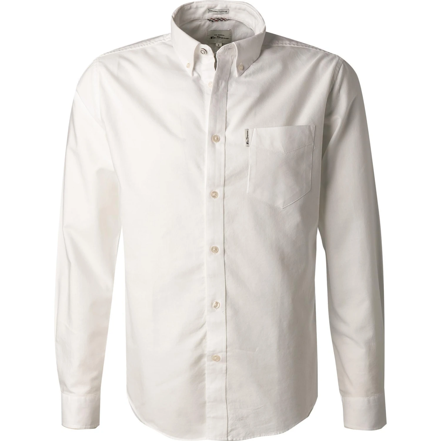 Ben Sherman Hemd 0065094/010 Regular Fit, Bio Baumwolle, Weiß 1 Ben Sherman Hemd 0065094/010 Regular Fit, Bio Baumwolle, Weiß