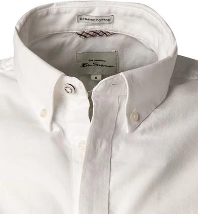 Ben Sherman Hemd 0065094/010 Regular Fit, Bio Baumwolle, Weiß 3 Ben Sherman Hemd 0065094/010 Regular Fit, Bio Baumwolle, Weiß – Bild 3