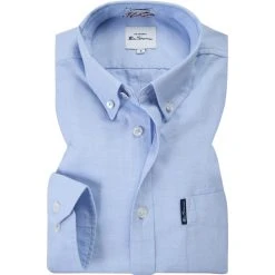 Ben Sherman Hemd 0065094/120 Regular Fit, Bio Baumwolle, Hellblau