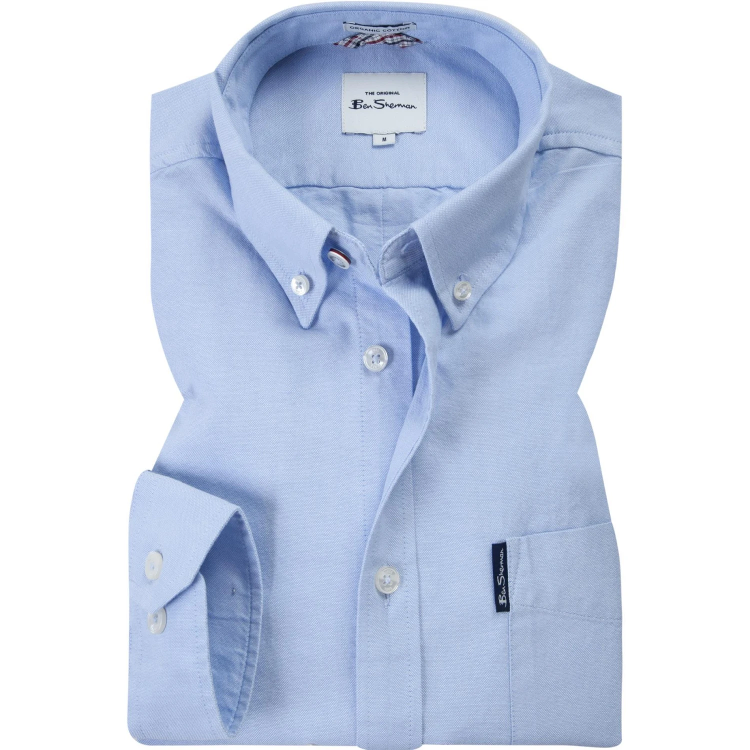 Ben Sherman Hemd 0065094/120 Regular Fit, Bio Baumwolle, Hellblau 1 Ben Sherman Hemd 0065094/120 Regular Fit, Bio Baumwolle, Hellblau