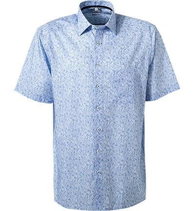 OLYMP Luxor Comfort Fit 1011/72/11 Kurzarmhemd, Popeline, Bleu-weiß gemustert, Bleu 2 OLYMP Luxor Comfort Fit 1011/72/11 Kurzarmhemd, Popeline, Bleu-weiß gemustert, Bleu – Bild 2