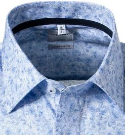 OLYMP Luxor Comfort Fit 1011/72/11 Kurzarmhemd, Popeline, Bleu-weiß gemustert, Bleu 6 OLYMP Luxor Comfort Fit 1011/72/11 Kurzarmhemd, Popeline, Bleu-weiß gemustert, Bleu -hemdenverkauf 368464 norm2