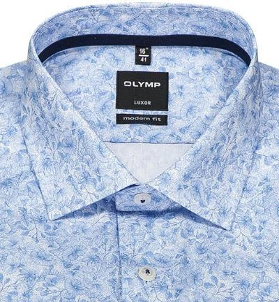 OLYMP Luxor Modern Fit 69EL 1211/79/11 Hemd, Baumwolle, Extra langer Arm, Bleu gemustert, Bleu 3 OLYMP Luxor Modern Fit 69EL 1211/79/11 Hemd, Baumwolle, Extra langer Arm, Bleu gemustert, Bleu – Bild 3