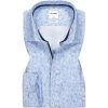 OLYMP Luxor Comfort Fit 1011/74/11 Hemd, Baumwolle, Bleu gemustert, Bleu