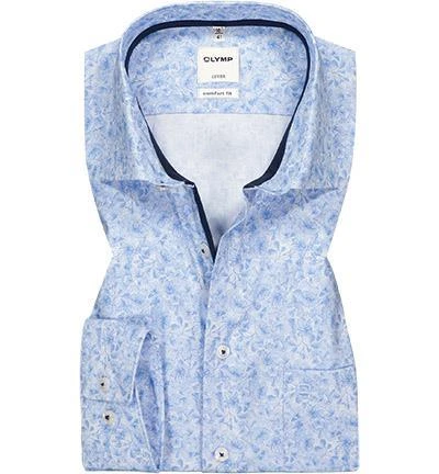 OLYMP Luxor Comfort Fit 1011/74/11 Hemd, Baumwolle, Bleu gemustert, Bleu 2 OLYMP Luxor Comfort Fit 1011/74/11 Hemd, Baumwolle, Bleu gemustert, Bleu – Bild 2