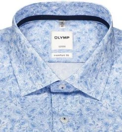 OLYMP Luxor Comfort Fit 1011/74/11 Hemd, Baumwolle, Bleu gemustert, Bleu 6 OLYMP Luxor Comfort Fit 1011/74/11 Hemd, Baumwolle, Bleu gemustert, Bleu -hemdenverkauf 368473 norm2