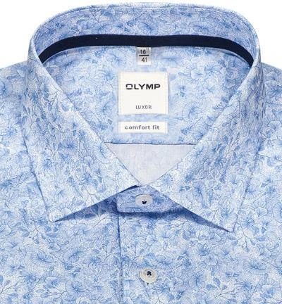 OLYMP Luxor Comfort Fit 1011/74/11 Hemd, Baumwolle, Bleu gemustert, Bleu 3 OLYMP Luxor Comfort Fit 1011/74/11 Hemd, Baumwolle, Bleu gemustert, Bleu – Bild 3