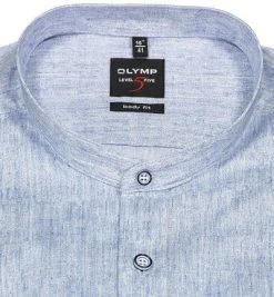 OLYMP Level Five Body Fit 2039/74/13 Hemd, Baumwolle, Rauchblau meliert, Rauchblau -hemdenverkauf 368475 norm2