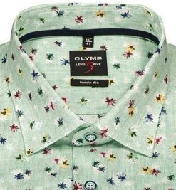 OLYMP Level Five Body Fit 2019/74/45 Hemd, Baumwolle, Grün gemustert, Grün 6 OLYMP Level Five Body Fit 2019/74/45 Hemd, Baumwolle, Grün gemustert, Grün -hemdenverkauf 368489 norm2