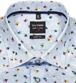 OLYMP Level Five Body Fit 69EL 2019/79/11 Hemd, Baumwolle, Extra langer Arm, Bleu gemustert, Bleu 6 OLYMP Level Five Body Fit 69EL 2019/79/11 Hemd, Baumwolle, Extra langer Arm, Bleu gemustert, Bleu -hemdenverkauf 368494 norm2