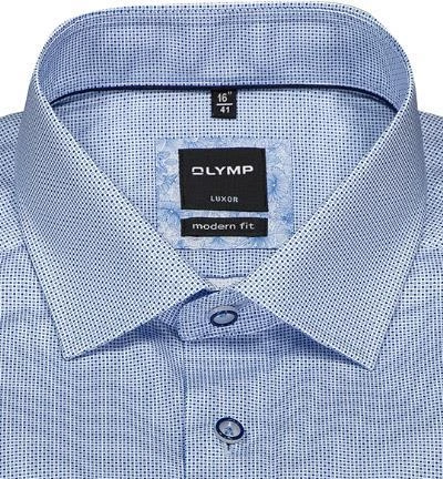 OLYMP Luxor Modern Fit 69EL 1209/79/11 Hemd, Baumwolle, Extra langer Arm, Bleugemustert, Bleu 3 OLYMP Luxor Modern Fit 69EL 1209/79/11 Hemd, Baumwolle, Extra langer Arm, Bleugemustert, Bleu – Bild 3