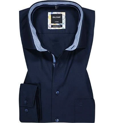 OLYMP Luxor Modern Fit 69EL 1221/79/08 Hemd, Baumwolle, Extra langer Arm, Kobaltblau, Kobalt 2 OLYMP Luxor Modern Fit 69EL 1221/79/08 Hemd, Baumwolle, Extra langer Arm, Kobaltblau, Kobalt – Bild 2