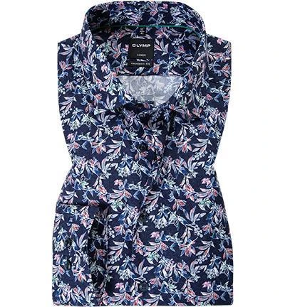 OLYMP Luxor Modern Fit 1213/74/35 Hemd, Baumwolle, Rot-blau gemustert, Rot 2 OLYMP Luxor Modern Fit 1213/74/35 Hemd, Baumwolle, Rot-blau gemustert, Rot – Bild 2