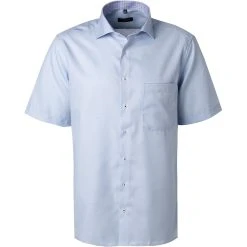 ETERNA Hemd 3270/K15K/12 Kurzarmhemd, Comfort Fit, Baumwolle, Hellblau