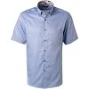 ETERNA Hemd 8933/C04U/12 Kurzarmhemd, Modern Fit, Oxford, Blau meliert, Blau