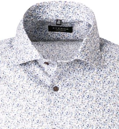 ETERNA Hemd 3423/K19K/22 Kurzarmhemd, Comfort Fit, Baumwolle, Blau-weiß 3 ETERNA Hemd 3423/K19K/22 Kurzarmhemd, Comfort Fit, Baumwolle, Blau-weiß – Bild 3