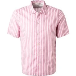 Marc O'Polo Hemd 124 7275 41150/M60 Kurzarmhemd, Regular Fit, Bio Baumwolle, Rosa, Malve