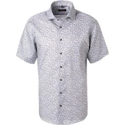 ETERNA Hemd 3423/C19K/22 Kurzarmhemd, Modern Fit, Baumwolle, Blau-weiß , Weiß-blau