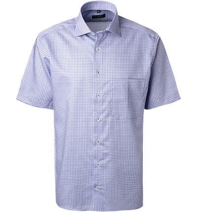 ETERNA Hemd 3424/K19K/12 Kurzarmhemd, Comfort Fit, Baumwolle, Flieder gemustert, Blau 2 ETERNA Hemd 3424/K19K/12 Kurzarmhemd, Comfort Fit, Baumwolle, Flieder gemustert, Blau – Bild 2