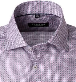 ETERNA Hemd 3424/K19K/52 Kurzarmhemd, Comfort Fit, Baumwolle, Blau-pink gemustert, Blau-rosa -hemdenverkauf 368651 norm2