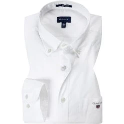 Gant Hemd B.D. 3046400/110 Regular Fit, Popeline, Weiß