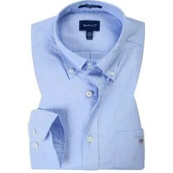 Gant Hemd B.D. 3046400/420 Regular Fit, Popeline, Hellblau