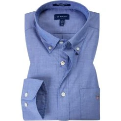 Gant Hemd B.D. 3046400/436 Regular Fit, Popeline, Blau