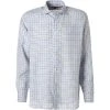 ETON Hemd 1000/03049/ Contemporary Fit, Reines Leinen, Weiß-braun kariert, Weiß-braun