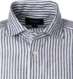 ETON Hemd 1000/03032/29 Contemporary Fit, Reines Leinen, Dunkelblau gestreift, Dunkelblau -hemdenverkauf 368861 norm2