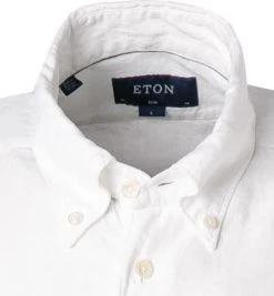 ETON Hemd 1000/03070/00 Kurzarmhemd, Slim Fit, Reines Leinen, Weiß -hemdenverkauf 368863 norm2