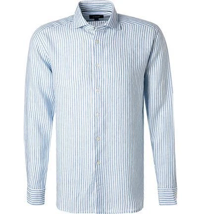 ETON Hemd 1000/02062/21 Slim Fit, Reines Leinen, Blau gestreift, Hellblau 2 ETON Hemd 1000/02062/21 Slim Fit, Reines Leinen, Blau gestreift, Hellblau – Bild 2