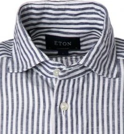 ETON Hemd 1000/02062/29 Slim Fit, Reines Leinen, Dunkelblau gestreift, Dunkelblau -hemdenverkauf 368869 norm2