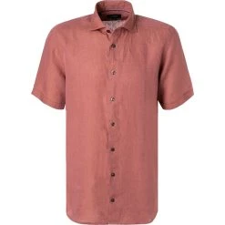 ETON Hemd 1000/03066/56 Kurzarmhemd, Slim Fit, Reines Leinen, Rost , Rost