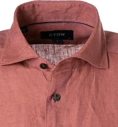 ETON Hemd 1000/03066/56 Kurzarmhemd, Slim Fit, Reines Leinen, Rost , Rost 3 ETON Hemd 1000/03066/56 Kurzarmhemd, Slim Fit, Reines Leinen, Rost , Rost – Bild 3