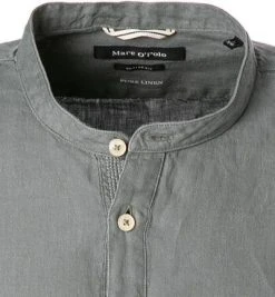 Marc O'Polo Hemd 124 7428 42162/446 Shaped Fit, Reines Leinen, Salbei , Salbei -hemdenverkauf 368878 norm2