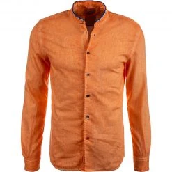 BOB Hemd KOREA450 T/C/arancio Leinen-Baumwolle, Orange meliert