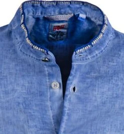 BOB Hemd KOREA450 T/C/azzurro Leinen-Baumwolle, Azzurro meliert -hemdenverkauf 368927 norm2
