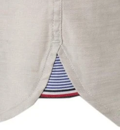 Tommy Hilfiger Hemd MW0MW17623/AF1 Kurzarmhemd, Slim Fit, Baumwolle-Leinen, Greige, Sand -hemdenverkauf 368990 norm3